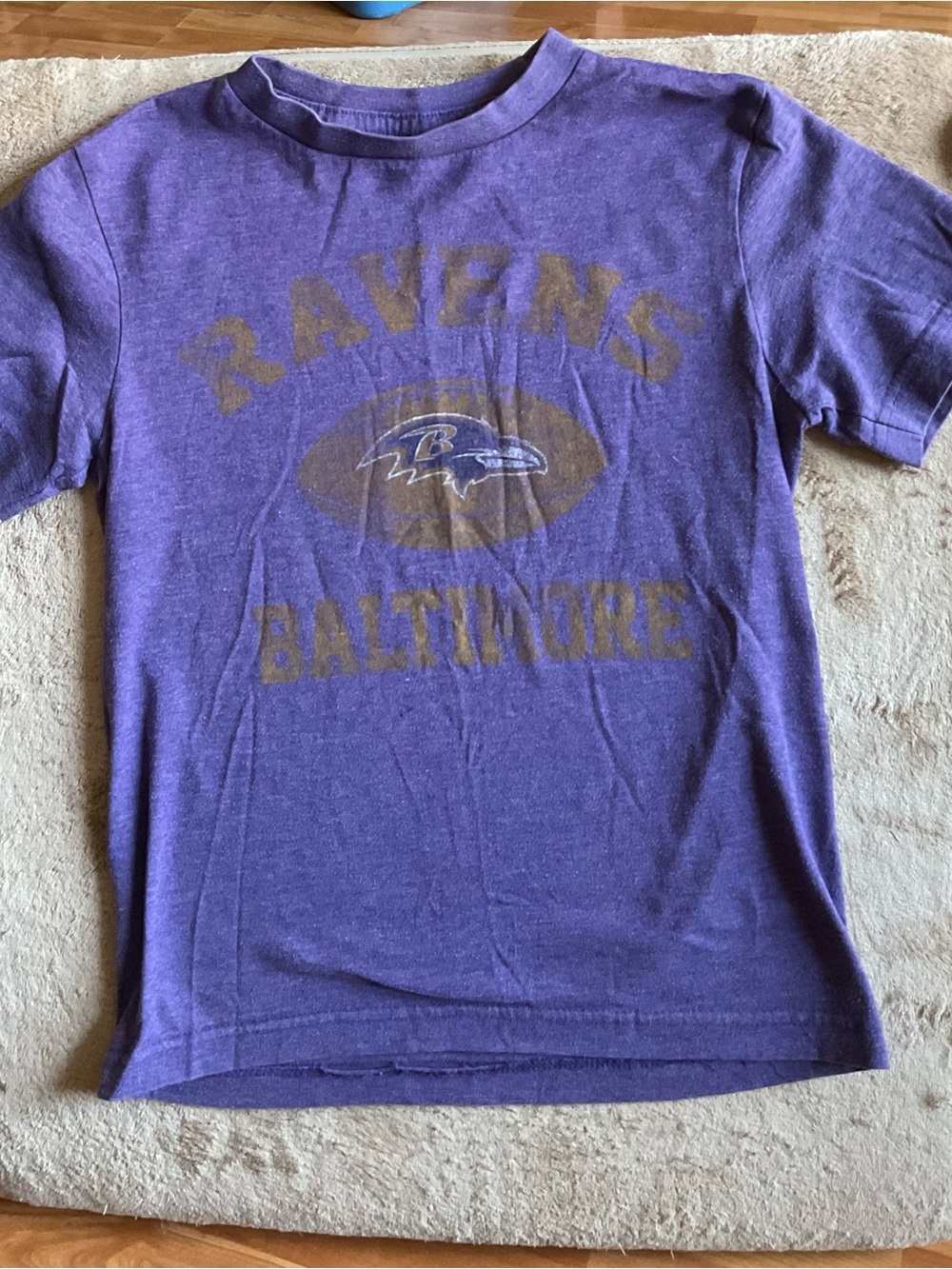 NFL Purple Baltimore Ravens Kids Short Sleeve Tee